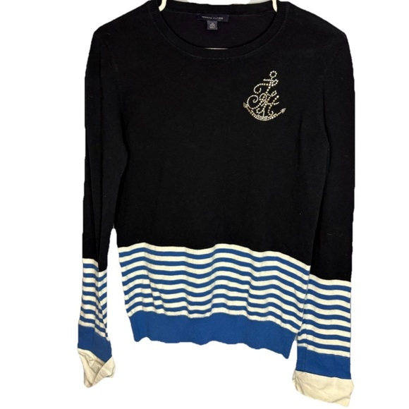 Tommy Hilfiger Womens Long Sleeve Striped Pullover Shirt Top Size XS - Picture 1 of 3